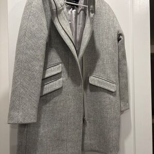 J. Crew Gray Women's Stadium Cloth Coat